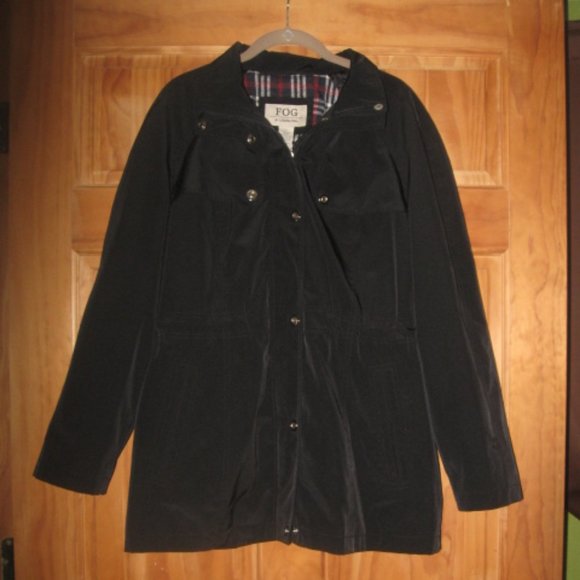 FOG by London Fog Jackets & Blazers - FOG by London Fog Black Zip Up Jacket